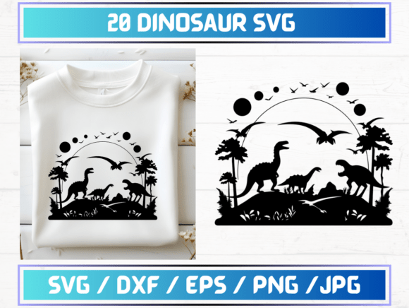 20 Dinosaur SVG Files: A Graphic Template for Modern Branding