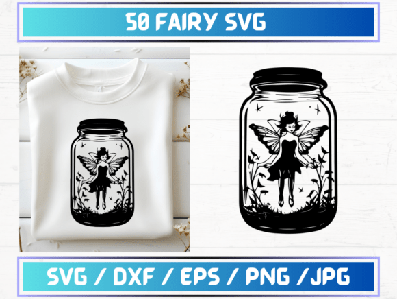 50 Fairy SVG Files: A Graphic Template for Creative Sellers