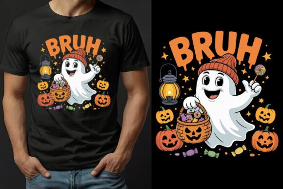 Bruh T Shirt Design Vector Graphics for Modern Web Use