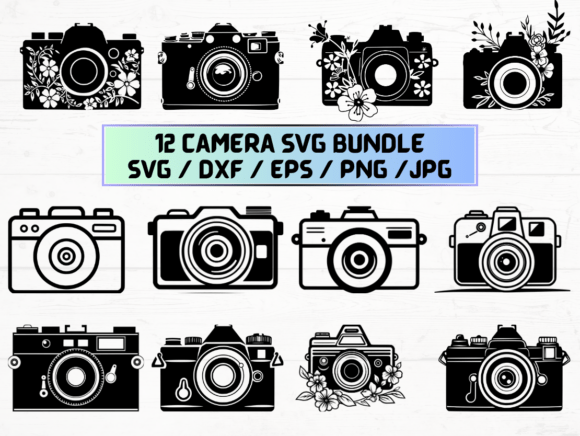 Camera Stencil: A Graphic Asset for Creative Crafts