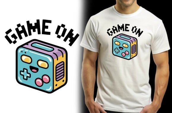 Game on T-Shirt Design – A Versatile Graphic Asset