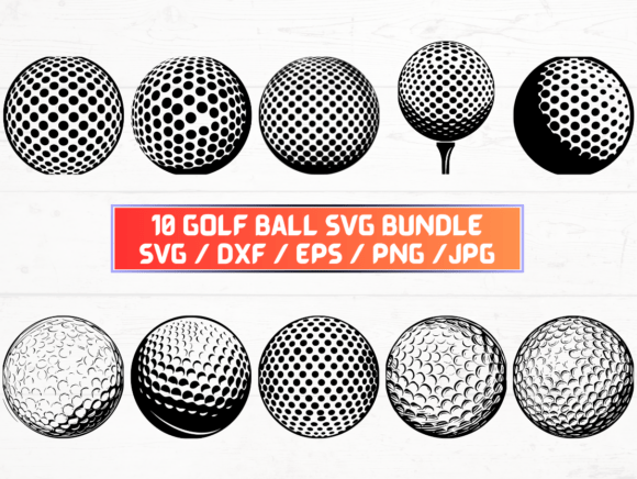 Golf Ball Graphics for Crafts