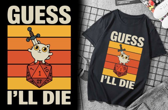 Guess I’ll Die Funny Design - Vector Graphics
