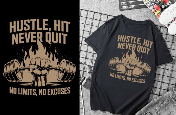 Hustle Hit No Limits T-Shirt Graphic