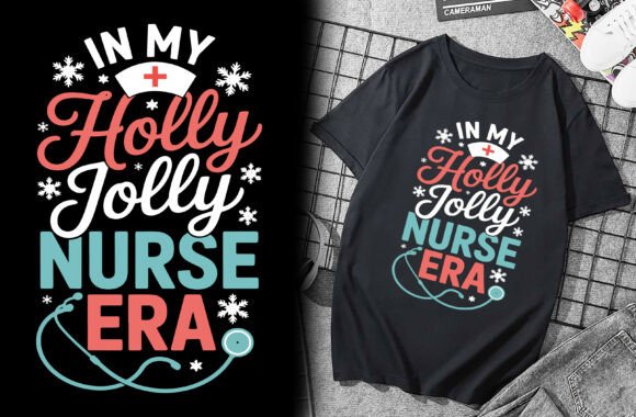 In My Holly Jolly Era: Graphics & T-Shirt Designs