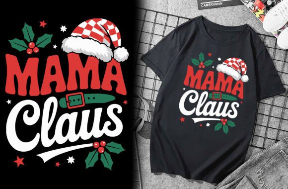 Mama Claus Santa Hat Essential T-Shirt Graphics