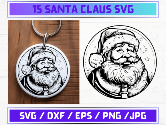 Santa Claus Graphics for Seasonal Publishing