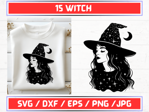 Witch SVG File: A Graphic Template for Modern Web Design